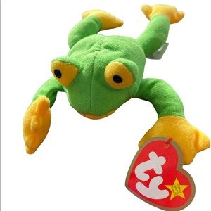 VINTAGE Ty - Teenie Beanie Babies Smoochy the Frog (WITH TAG)
